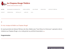 Tablet Screenshot of chapeaurougeavignon.org